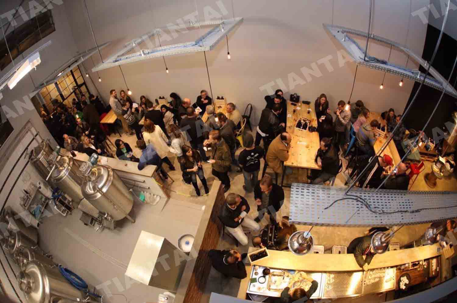 300L beer brewery system running well in Brazil customer’s brewpub